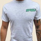 "Clean As A Whistle" Tee - Mint On Heather Grey